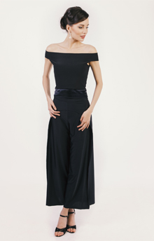 ILLANGO FASHION, AUDREY COLLECTION, elegant boat neck top with open sided pants