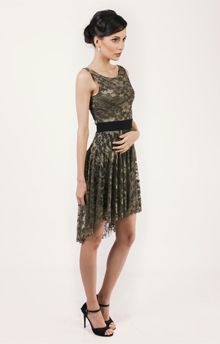 ILLANGO FASHION, AUDREY COLLECTION, lace dress with open back