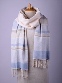 ILLANGO FASHION, HANDWOVEN SCARVES, cotton scarf with pattern
